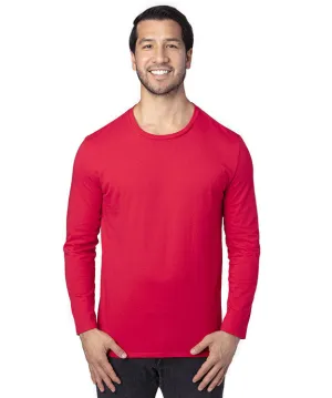 100LS - Threadfast Apparel Unisex Ultimate Long-Sleeve T-Shirt | Red