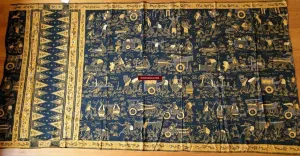 441 SOLD Javanese Figurative Batik Art - Scenes of Rural Farming