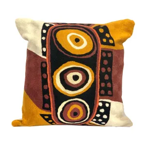 Aboriginal Art Cushion Cover by Nina Puruntatameri