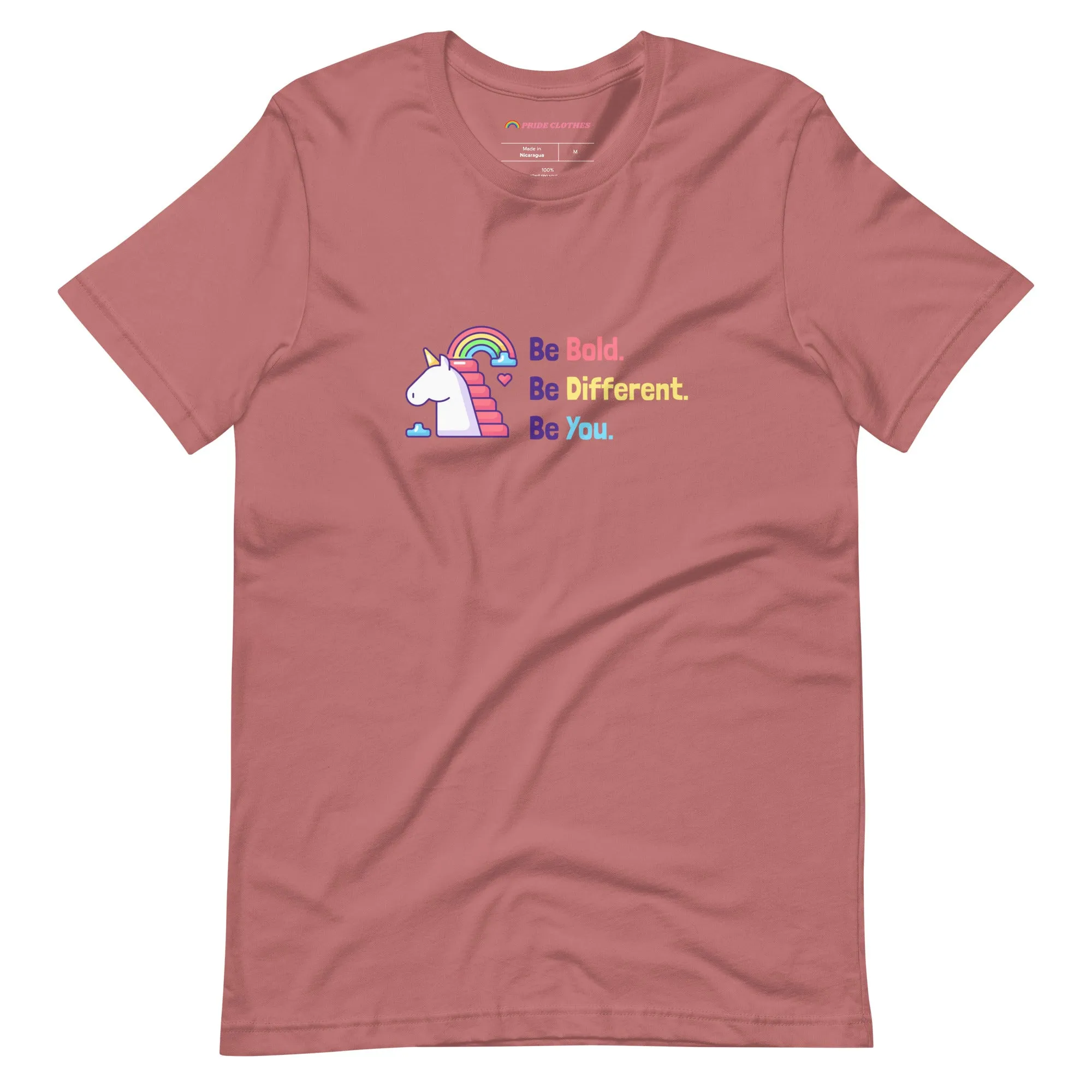 Be Bold Different & Uniquely You Unicorn Pride T-Shirt