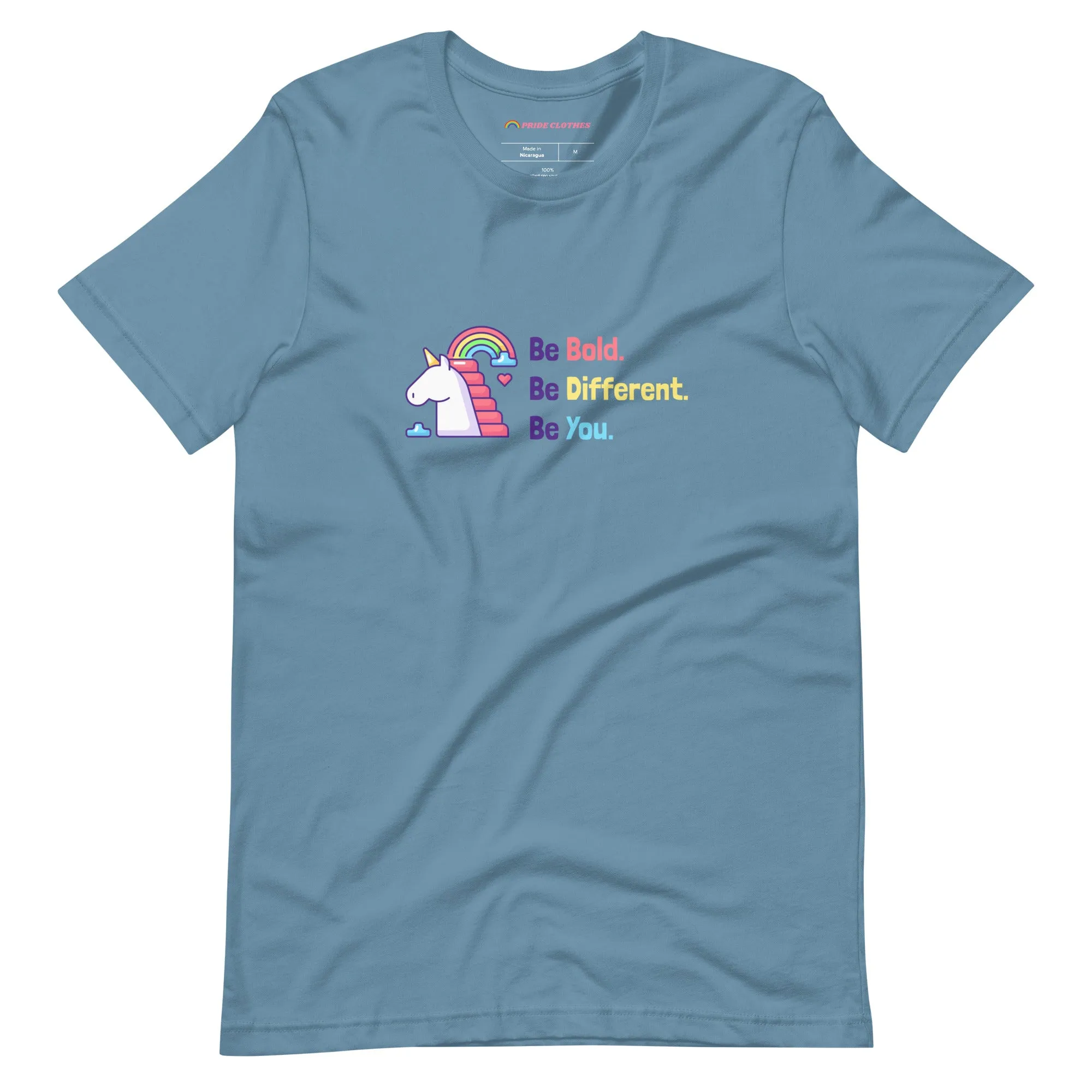 Be Bold Different & Uniquely You Unicorn Pride T-Shirt