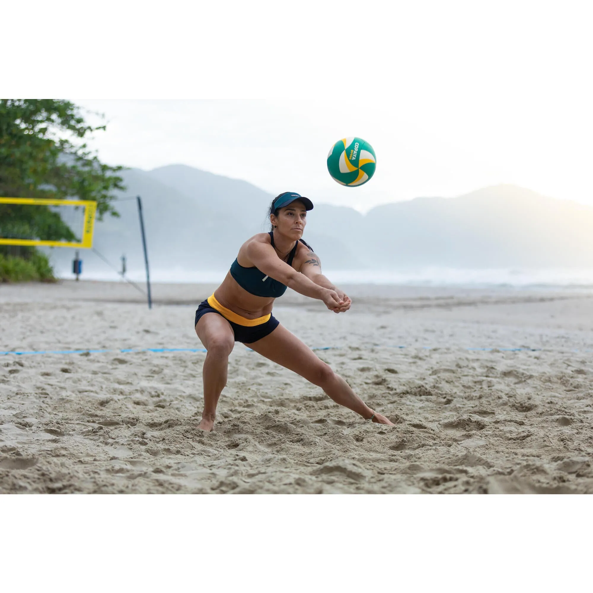 Beach volleyball ball BV900 FIVB yellow-green COPAYA Caribbean green/neon yellow