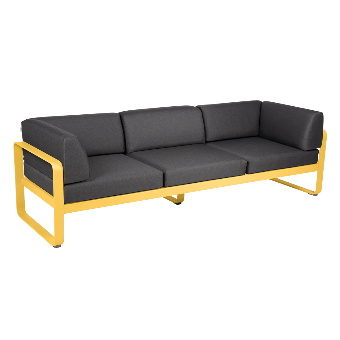 BELLEVIE 3-SEATER CLUB SOFA-GRAPHITE GREY CUSHION