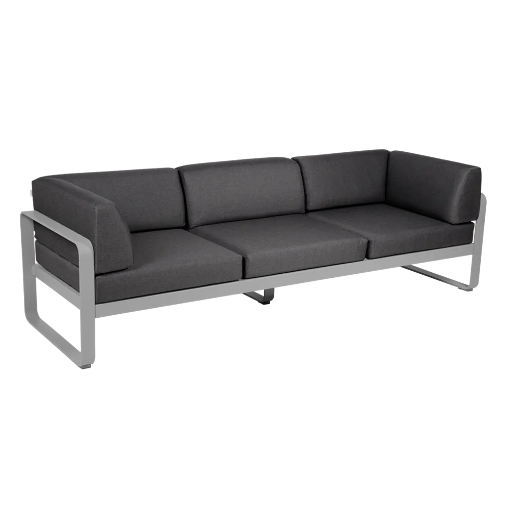 BELLEVIE 3-SEATER CLUB SOFA-GRAPHITE GREY CUSHION