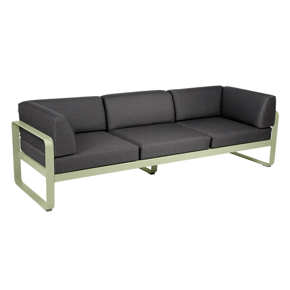 BELLEVIE 3-SEATER CLUB SOFA-GRAPHITE GREY CUSHION