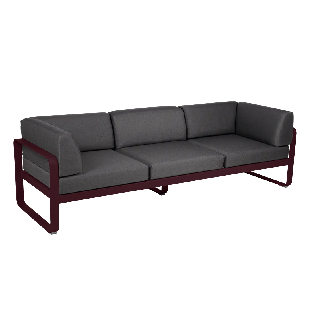 BELLEVIE 3-SEATER CLUB SOFA-GRAPHITE GREY CUSHION