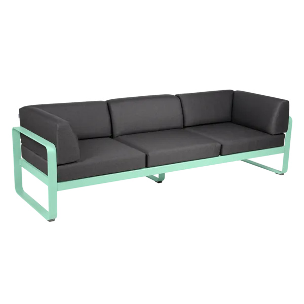 BELLEVIE 3-SEATER CLUB SOFA-GRAPHITE GREY CUSHION