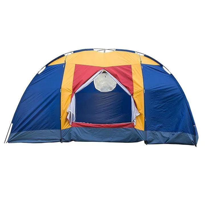 Bosonshop Outdoor 8 Person Camping Tent Easy Set Up Party Large Tent for Traveling Hiking With Portable Bag;  Blue