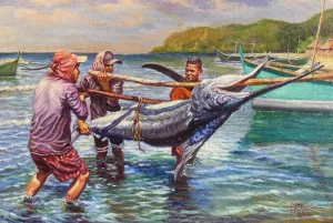 Carrying Their Big Catch