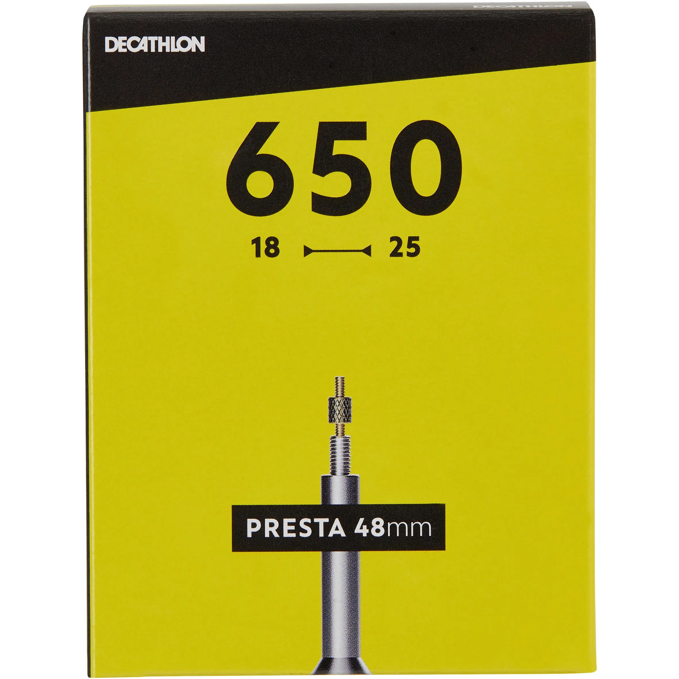 Chamber 650x18/25 mm with valve 48 mm PRESTA Decathlon