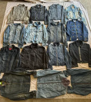 Denim zipper jackets 20 pieces