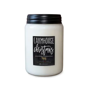 Farmhouse Christmas 26oz Farmhouse Jar Candle by Milkhouse Candle Co.