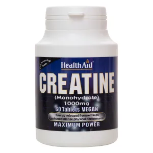 Health Aid Creatine Monohydrate 1000mg - 60 Tablets