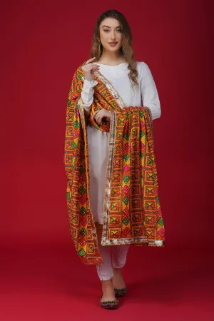 High-Quality Handloom Phulkari Dupatta DP-09