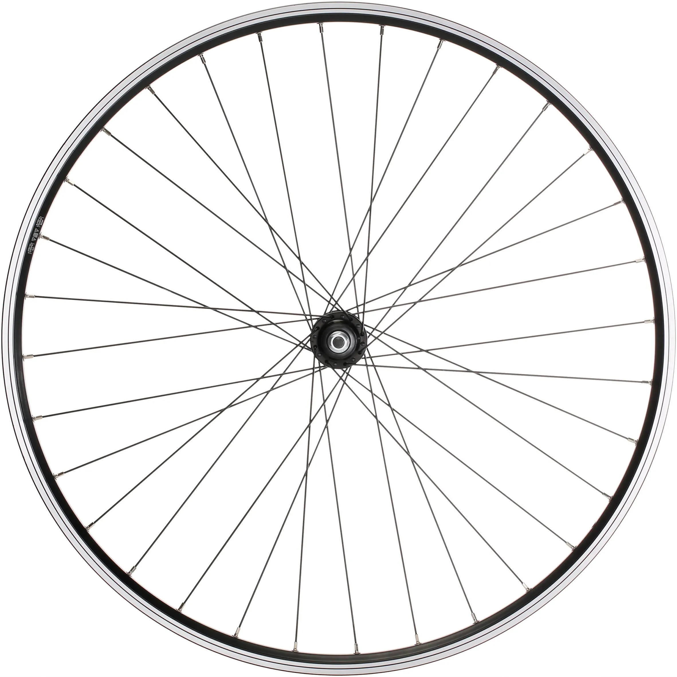 Hybrid bike rear wheel 28 inches with double rim black Riverside