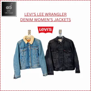 LEVI'S LEE WRANGLER WOMEN'S DENIM JACKETS -