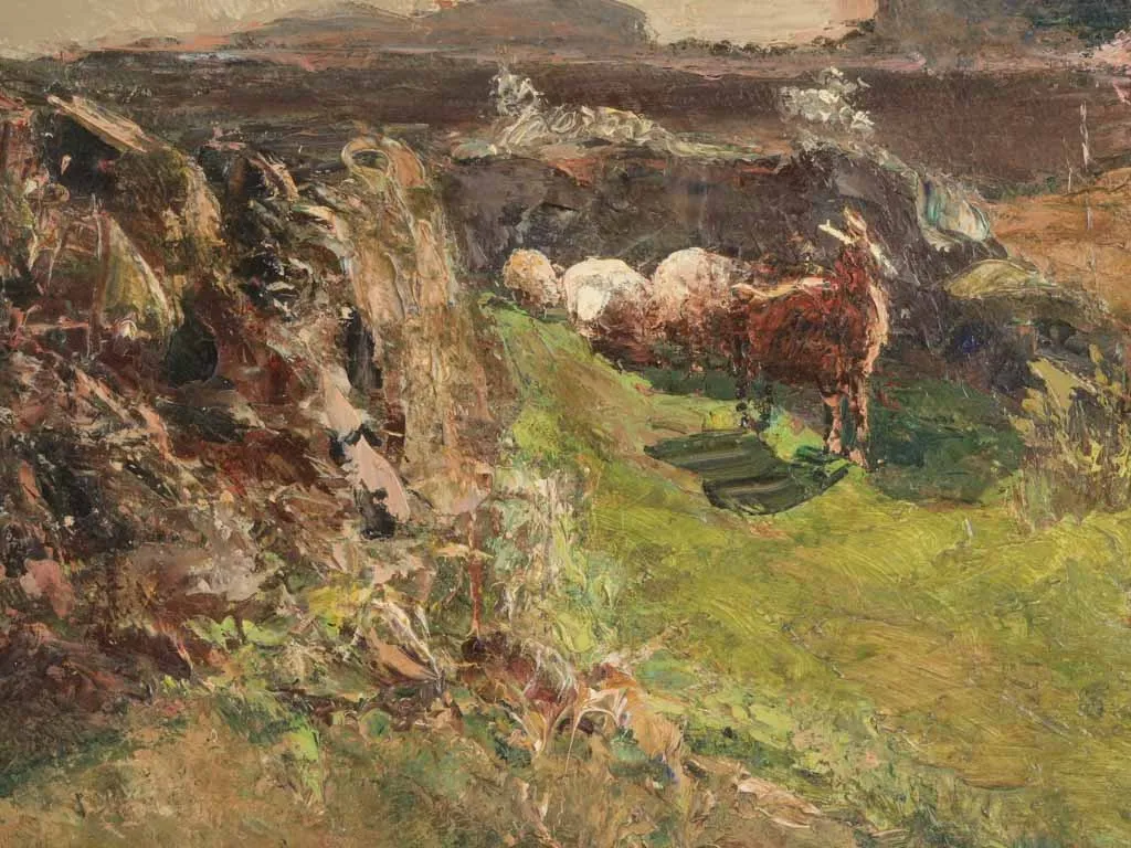 Louis Carrand (1821–1899) - Bucolic Landscape - Late 19th Century 25¼" x 34¾"
