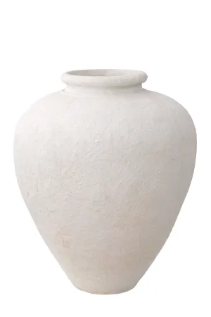 Matte White Clay Vase | Eichholtz Reine L