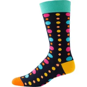 Men's Colorful Crew Socks in Combed Cotton