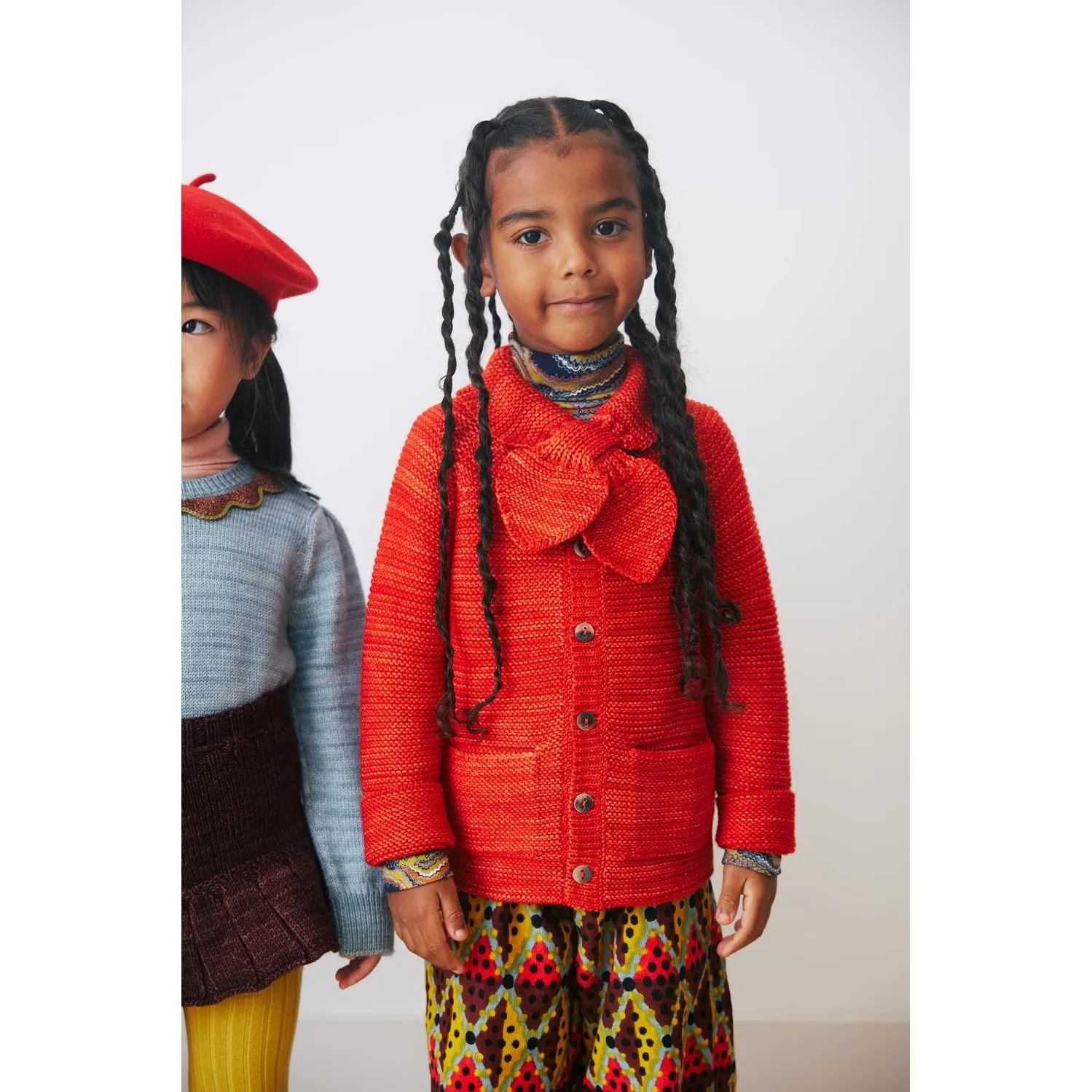 Misha & Puff - Scout cardigan - Red Flame