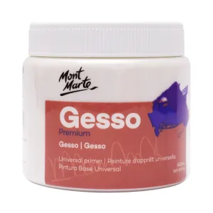 MONT MARTE GESSO PREMIUM UNIVERSAL PRIMER TUB 500ML | COLOR-WHITE