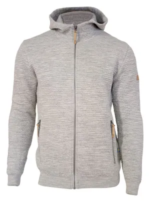 MOREL HOOD MALE, 60% FILTAD ULL, 38% LYOCELL    — LIGHT SILVER GREY