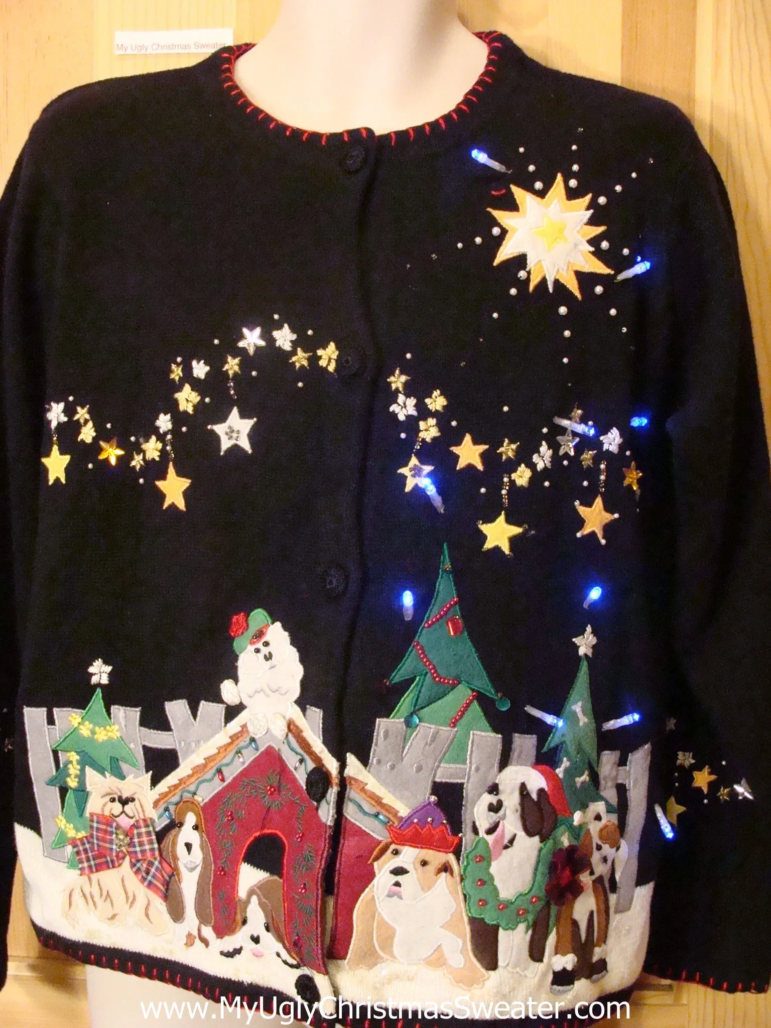 Need to Buy Christmas Sweaters? Dog House Light Up Sweater