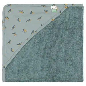 Organic Hooded Towel Peppy Penguins