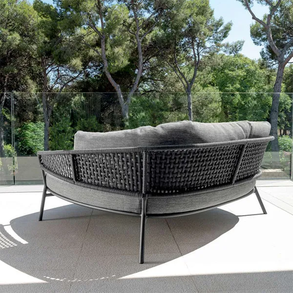 Outdoor Braided & Rope Daybed - Moonlight