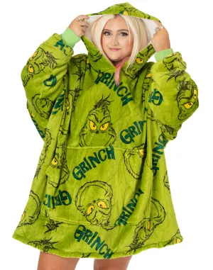 The Grinch Adult 'VUddie' Oversized Blanket Hoodie