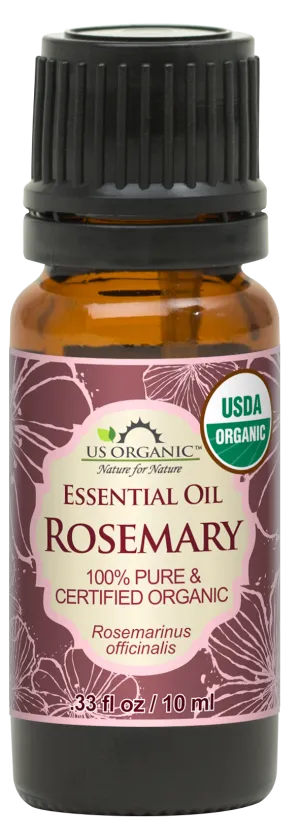 US Organic Rosemary Essential Oil, 100% Pure Certified USDA Organic