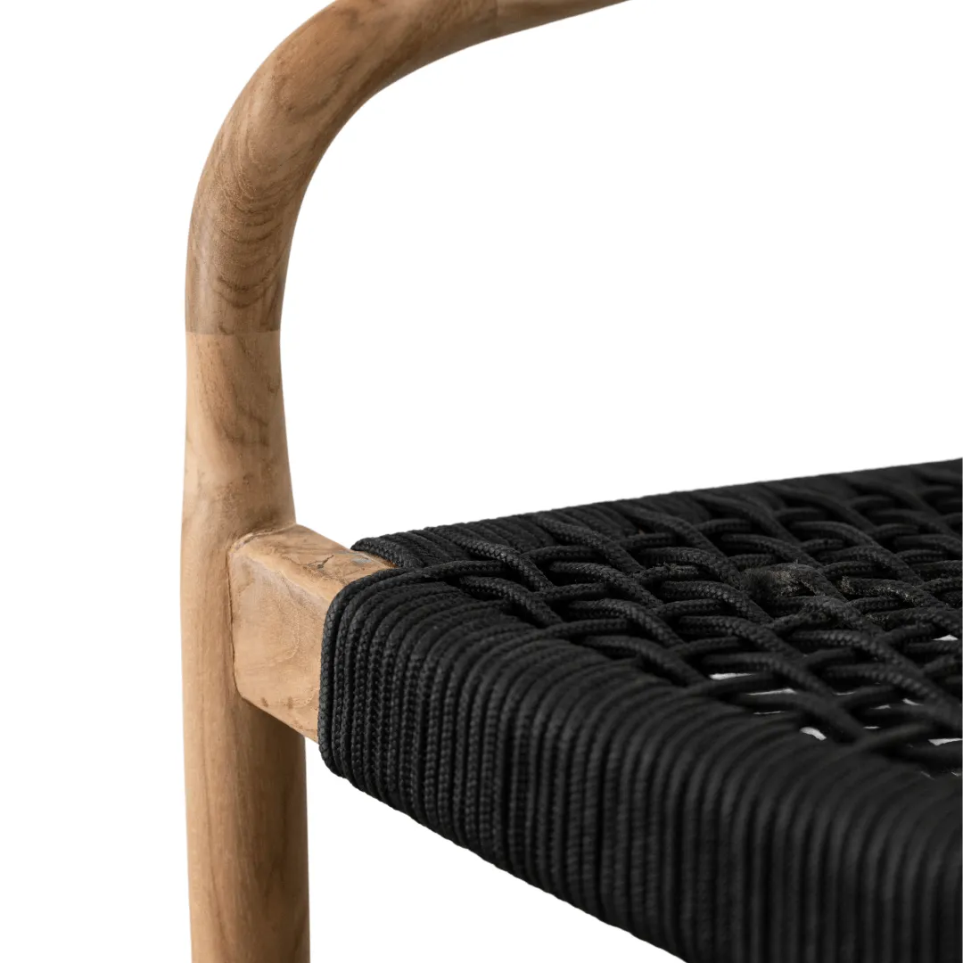 Ventura Outdoor Dining Chair | Black