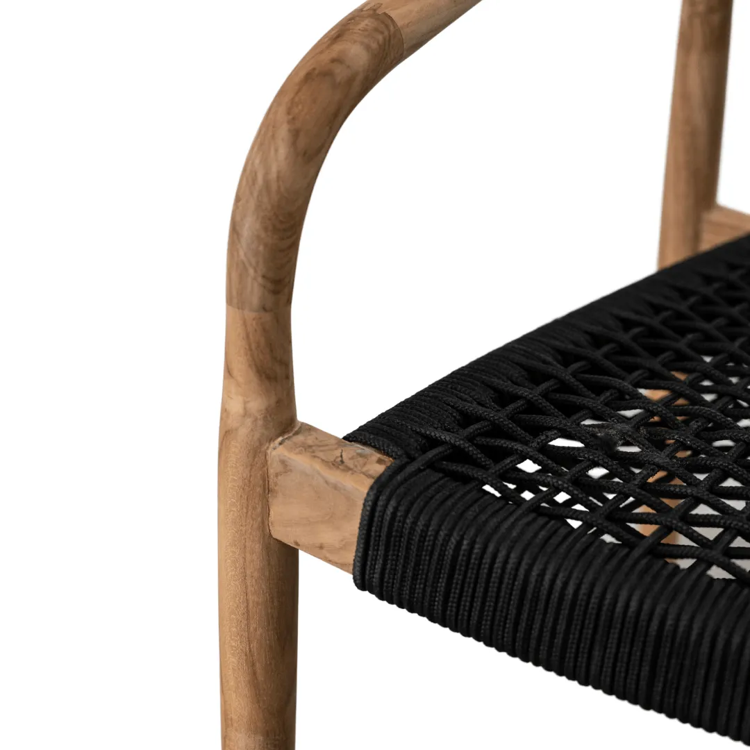 Ventura Outdoor Dining Chair | Black