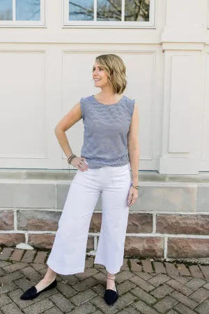 Wide Straight Leg Crop Pant