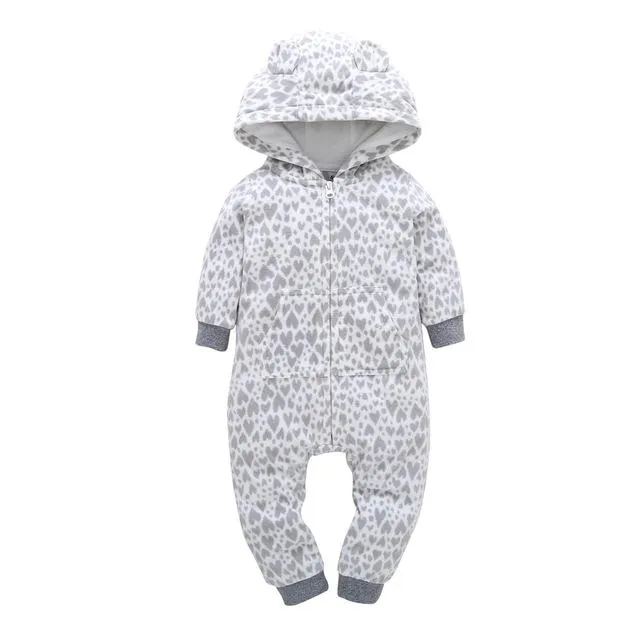 Winter Baby Romper hoodies kids clothing