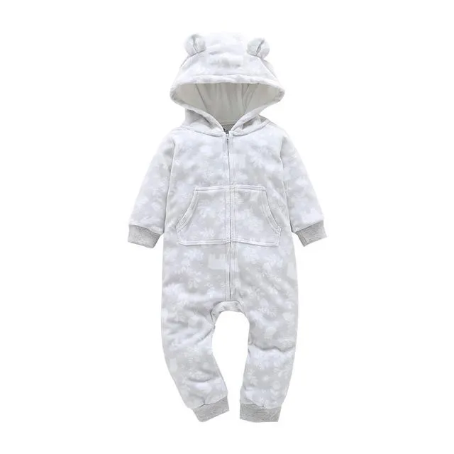 Winter Baby Romper hoodies kids clothing